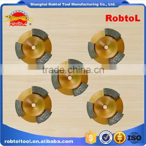 70mm Three 3 Segment Diamond Grinding Wheel Abrasive Polishing Disc for Concrete Granite Marble Double Cup Wheel thumbnail-1