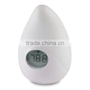 Nursery Safety Thermometer Night Light With Color Changing Light, LCD Display and Rechargeable Battery thumbnail-2