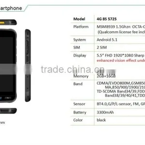 LTE8S5725 5.5" High End Mobile Rugged Smartphone thumbnail-2