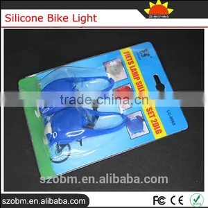 Blue Bicycle Headlight Silicone Bike Light For Safety Travel thumbnail-6