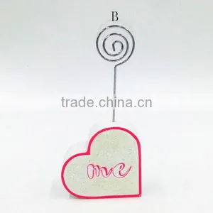 Wood and Iron Decoration Name Card Holder thumbnail-3