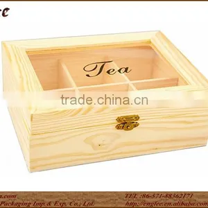 Personalized Wood Coffee Box With Glass Lid thumbnail-1