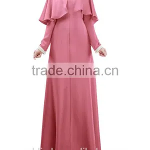 Abaya Islamic Muslim Cocktail Womens Long Sleeve Vintage Long Maxi Dress thumbnail-6