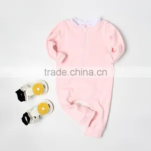 Wholesale Skin Friendly Blank Clothes Baby Girl Sleepwear Romper thumbnail-4