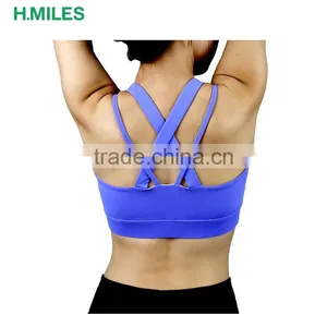 Bandage Sports Bra Women Fitness Running Bra Tops Exercise Yoga Vest thumbnail-3