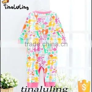 New Arrival Infant Baby Girls Elephant Animal Rompers Baby Bodysuits Girls Romper thumbnail-2