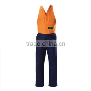 Custom Cotton And Nylon Workwear Blue Patchwork Work Overall thumbnail-1