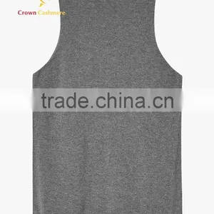 Sleeveless Tight Knitted Cashmere Sweater Wool for Woman thumbnail-2