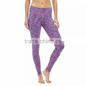 2017 OEM Ladies High Waist Tight Fitness Yoga Pants Hot Sale thumbnail-1