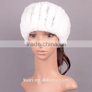 Winter Fur Headbands for Women Knitted Rex Rabbit Fur Scraf for Women Real Fur Headwrap Ear Warmer 2016 Newest Fashion Hairband thumbnail-3