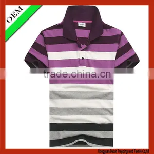 Brand Stripe Polo Shirt/dongguan Baixin Garment Factory thumbnail-1