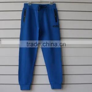 100% Cotton Men Jogging Pants With Side Waterproof Pockets and Logo Print thumbnail-1