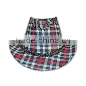 ISO9001 BSCI Factory Hot Sale Red Fleece Tailored Made Plaid Hat thumbnail-2