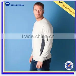Zip Pocket Brushed Fleece Mens Custom Crewneck Sweatshirt Hoodie thumbnail-1