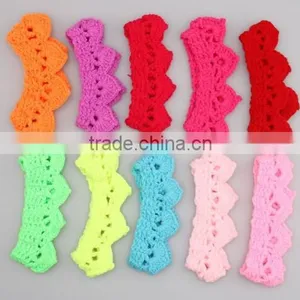 Crown Design Baby Crochet Headband, Knitting Crown Baby Headband thumbnail-6