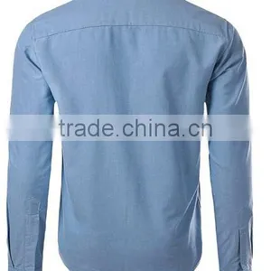 Single Pocket Mens Dress Shirt Casual Shirt Latest Design Man Shirt thumbnail-3
