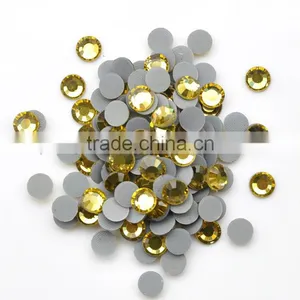 Crystal Glass DMC Hot Fix Rhinestones With Strong Glue in Jonquil thumbnail-1