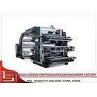32 Kw 6 Color Flexo Printing Machine With Synchronous Belt Drive thumbnail-1