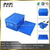 Wholesale High Quality Mesh Style Plastic Moving Crate Sale With Lid thumbnail-1