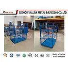3 Sides Folding Logistics Trolleys For Supermarket / Steel Wire Rolling Cart thumbnail-1