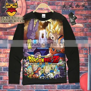 Dragon Ball Z QMilch Unisex Costume Long Sleeves Cartoon Anime T Shirt ( S-XXXL) thumbnail-1