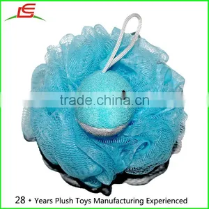 4Pcs Set Around 5-inch Loofah Kids Childs Baby Toy Stuffed Animal Bath and Shower Mesh Pouf thumbnail-4