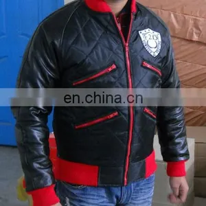 Mens Custom Winter Padded Outdoor Bomber Varsity Jacket thumbnail-1