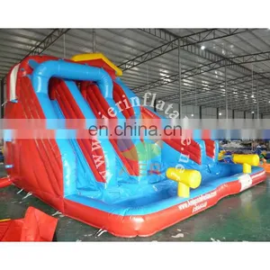 Fashional Design Child Toy Inflatable Water Slide/ Blue and Red Cheap Price Inflatable Slide for Adult thumbnail-2