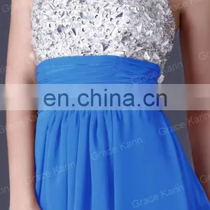 Grace Karin Strapless Flowy Long Evening Dress Patterns Made in China CL3424-1# thumbnail-5