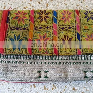 Indian Banjara Handmade Clutch Bag Embroidered Patch Hand Bag thumbnail-1