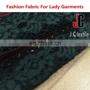 Shaoxing K62055 JC Textile Wholesale High Quality Lace Fabric Express Lace Fabric thumbnail-2