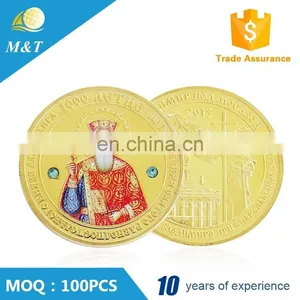 Promotional Custom Metal Engrave Gold Coin thumbnail-1