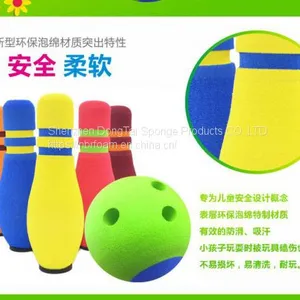 Outdoor Game Safe EVA Bowling Set 6 Pins 1 Ball Toy For Kids thumbnail-1