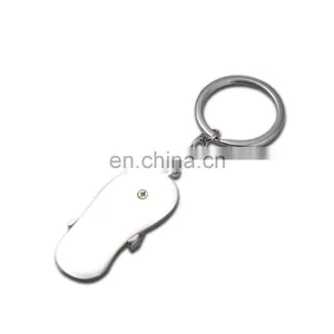 Metal Shoe Key Chain Polished Sandal Shape KeyChain thumbnail-3