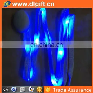 2017 New Lights Flashing Luminous Glow in the Dark Shoelaces Light up Shoe Lace Led Shoelace thumbnail-1