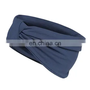 Custom Solid Color Moisture Wicking Headband Fabric Summer Headband thumbnail-1