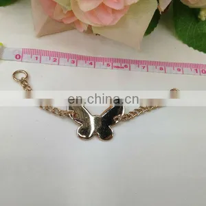Hot Sell Butterfly Chain Metal Garment Accessories Sew on Clothing Bags or Shoes thumbnail-1