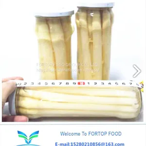 Factory Price Premium Quality FRESH Brined White Asparagus Spear in Glass Jar thumbnail-1