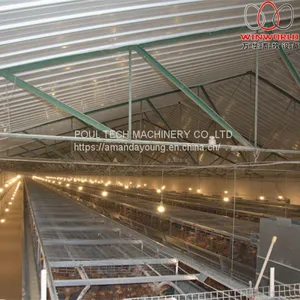 Bolivia Brooding Room - H Type Automatic Chicks Cage & Pullet Cage With Poultry Climate Control System thumbnail-1