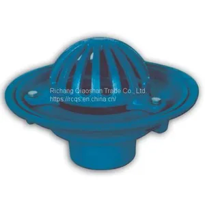 Ductile Iron Full-flow 180 Degrees Vertical Roof Outlet – Center Bolt With the Dome or Flat Grate thumbnail-4