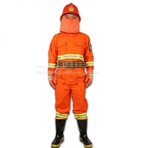 Orange Forest Fireman Flame Retardant Protective Suit thumbnail-1
