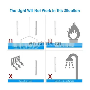 Motion Sensor Closet Lights, DIY Stick-on Anywhere Portable 20 LED Wireless Sensing Cabinet Light, Charging Stairs/Step/Night thumbnail-4