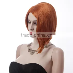 Short Straight Japan's Hair Woman Wig Full Cap Synthetic Wig 2202 thumbnail-3