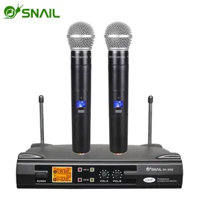 100% Original Snail EK-200 Wireless Microphone System, LCD Display, High Sound Quality, Remote Reception, Suitable for Meeting, Street Bar, Concert, Church and Other Places to Use thumbnail-1