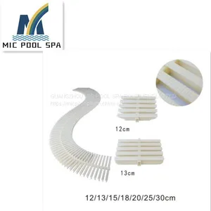 Swimming Pool Anti Slip PVC Grating Pool Overflow Drain Grate thumbnail-1