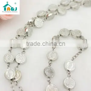 St. Benedict Metal Beads Rosary thumbnail-4
