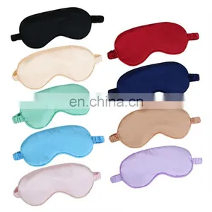 Soft Satin Silk Eye Sleeping Mask Effective Eye Shading Relieve Fatigue Eye Masks thumbnail-1