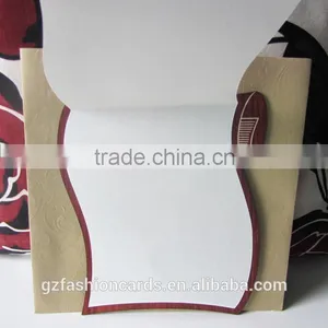 2016 New Design Wave Shape Chocalate Luxury Wooden Wedding Card Invitation thumbnail-3