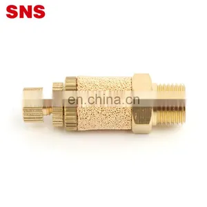 SNS PSB Series Factory Air Brass Silencer Pneumatic Muffler Fitting Silencers thumbnail-4