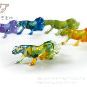 Crystal Glass Mini Animal Sculpture Home Accessories Baby New Born Wedding Return Gift thumbnail-4